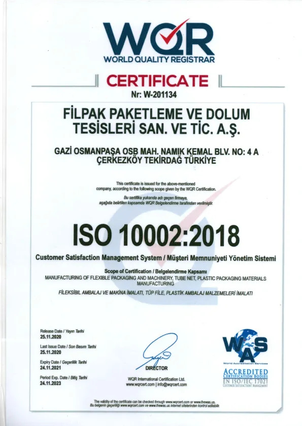 Filpackusa-ISO-10002